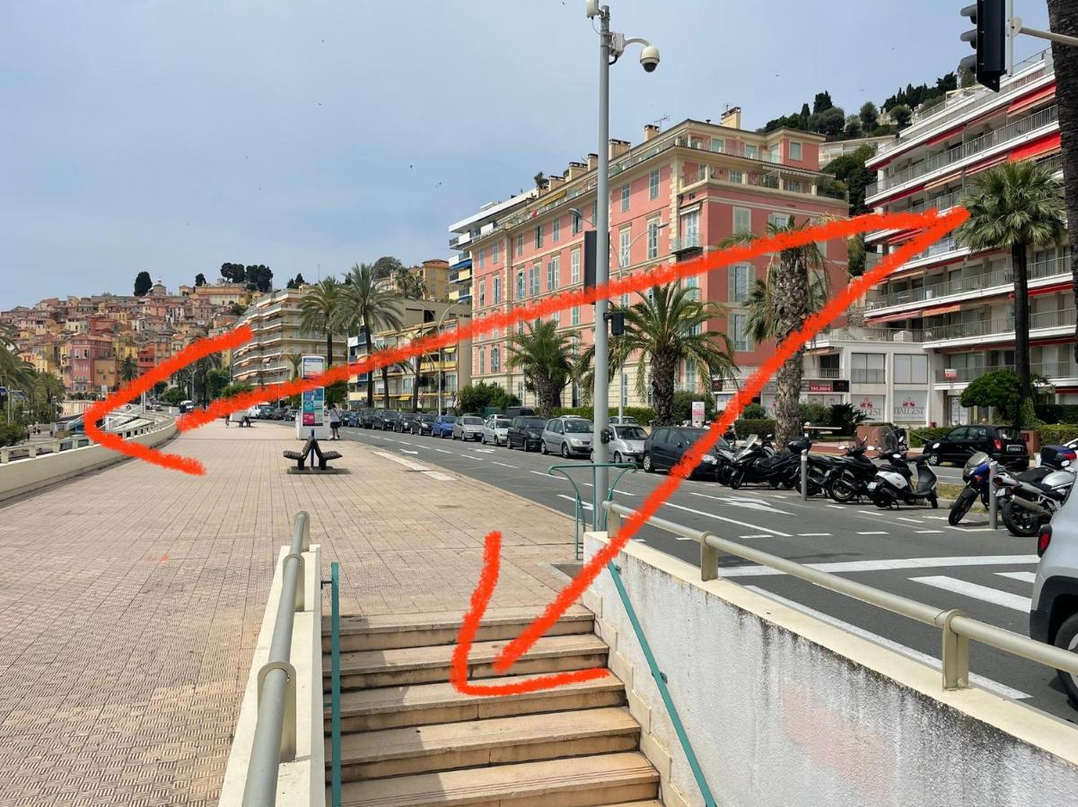 La Room: Seaside Apartment + Terrace + Parking Menton Exteriör bild
